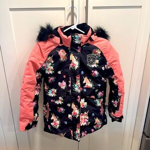 Deux Pardeux Girls Ski Coat size 8